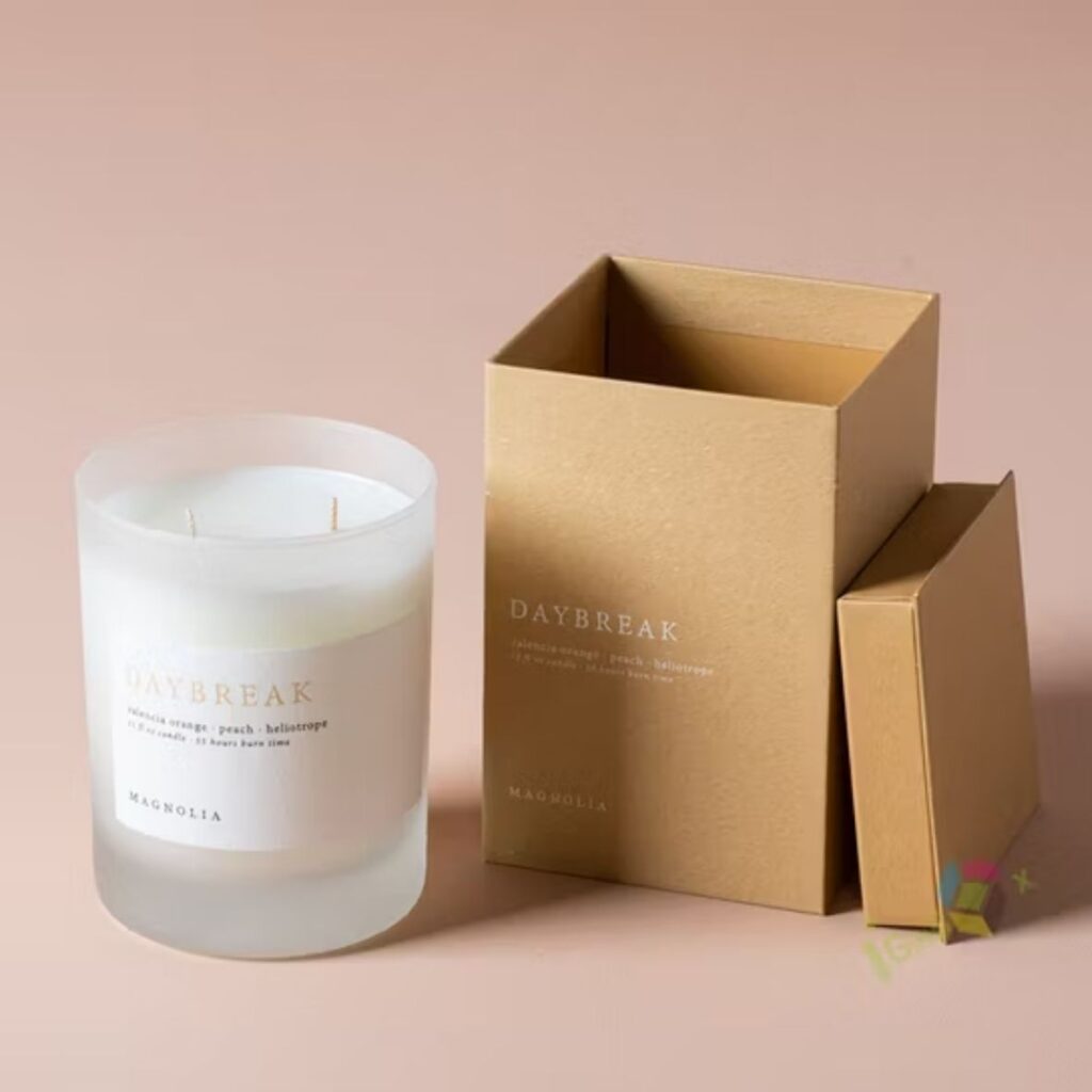 Mẫu hộp giấy đựng nến thơm