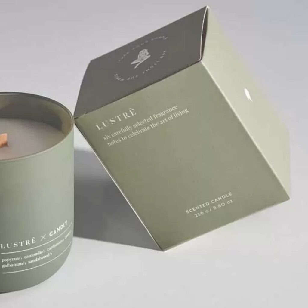 Mẫu hộp giấy đựng nến thơm