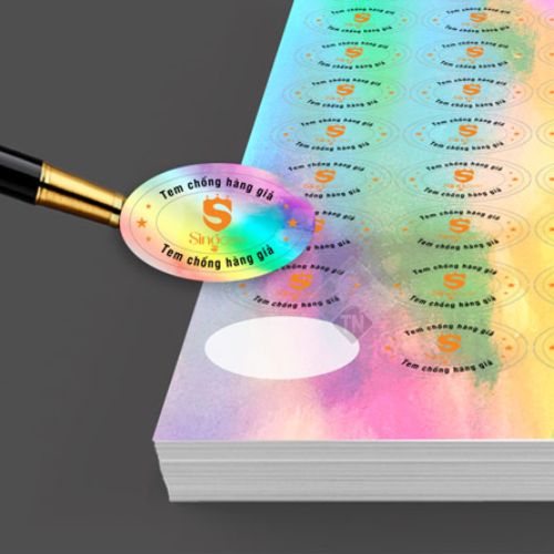 Mẫu thiết kế tem hologram chống giả ấn tượng