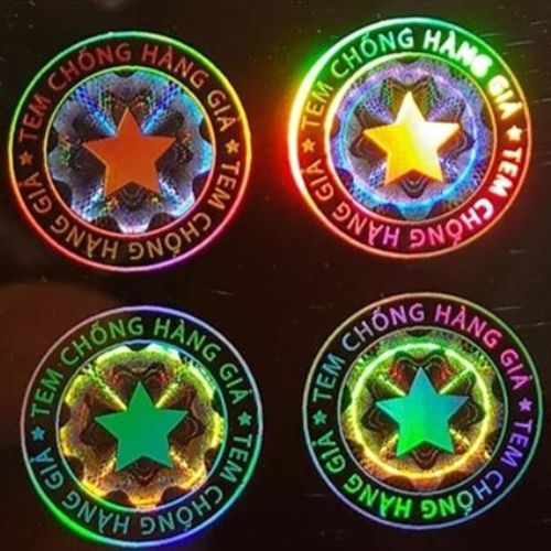 Mẫu tem được làm theo hiệu ứng hologram
