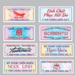 Mẫu tem chống giả tham khảo