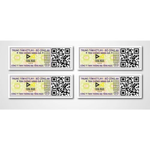 Mẫu tem QR code chống giả cho mọi sản phẩm