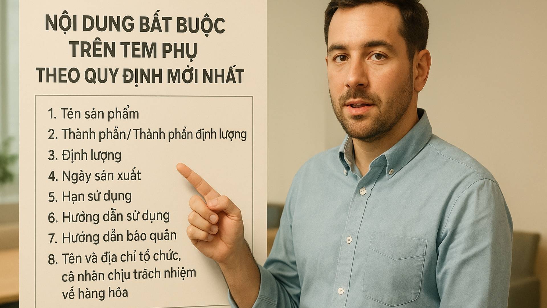 Những thông tin bắt buộc phải có trên tem phụ sản phẩm - Hình minh họa