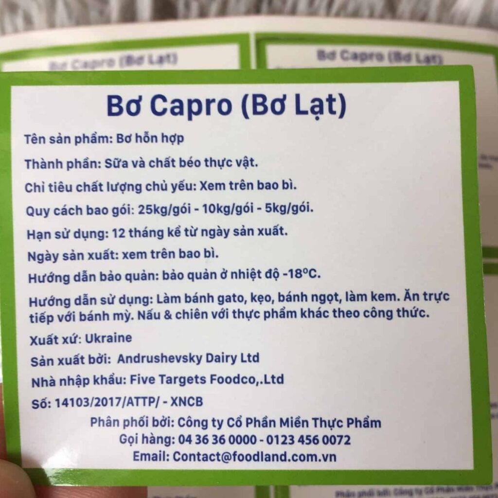 Hình ảnh tem nhãn phụ