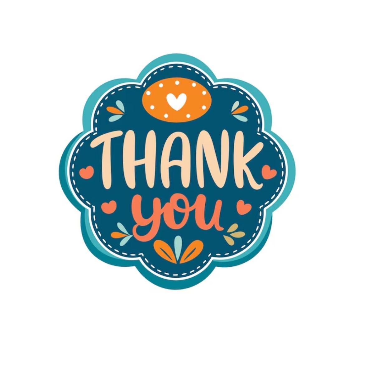 Mẫu sticker thank you cute 1