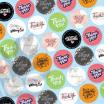 Xưởng chuyên in nhãn dán Thank You, sticker dán cảm ơn theo yêu cầu, giá tốt từ 250đ/tem tại TP.HCM