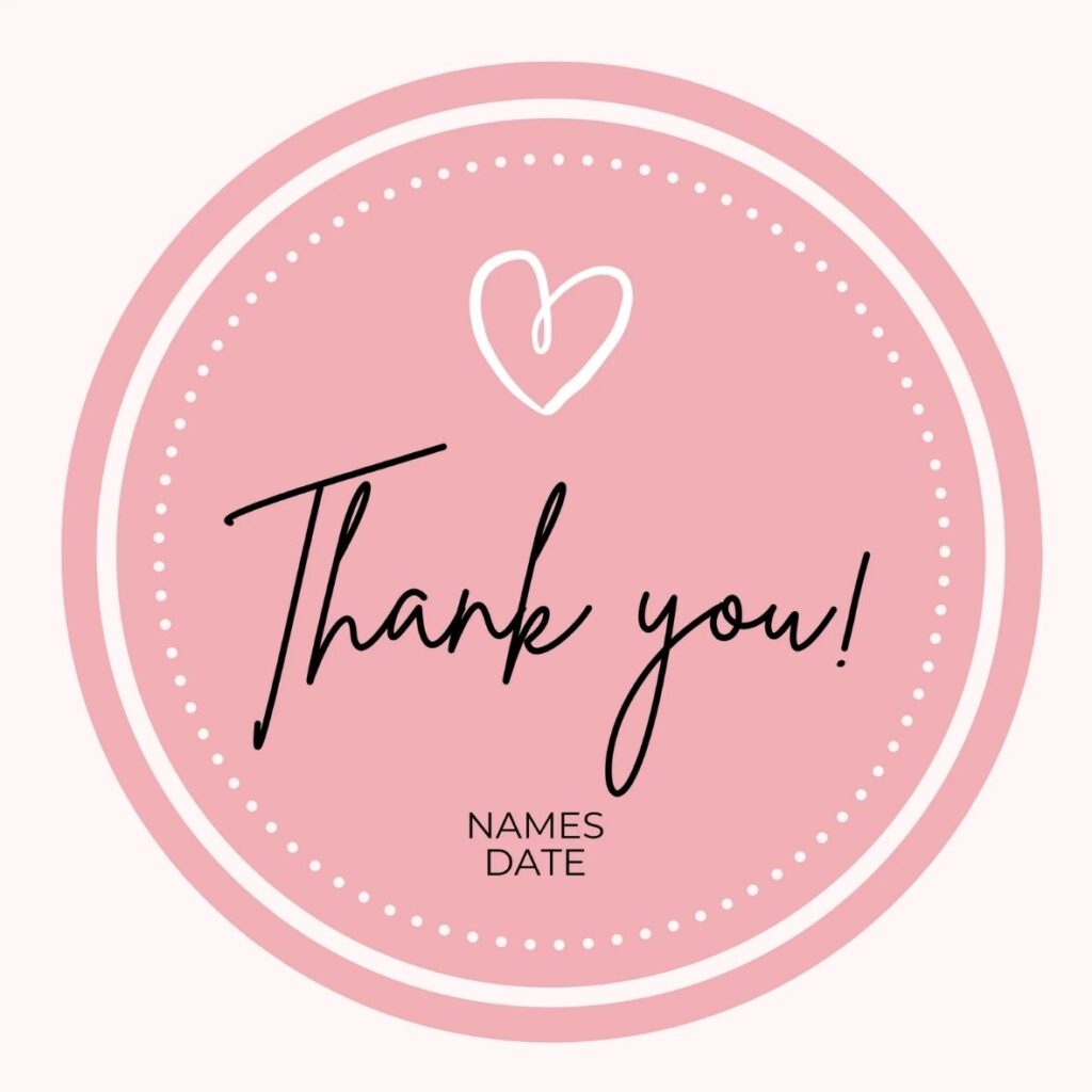 Hình ảnh nhãn dán thank you