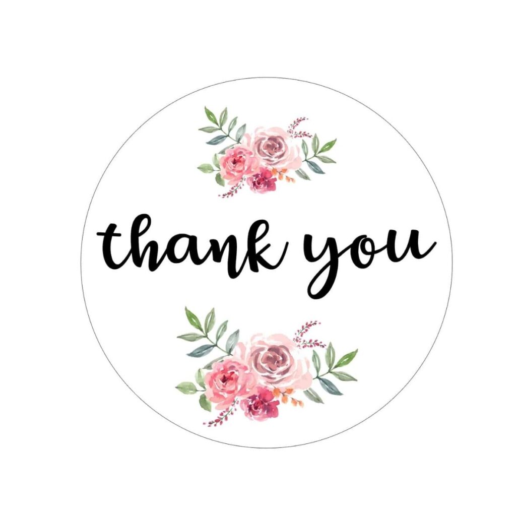 Hình ảnh nhãn dán thank you