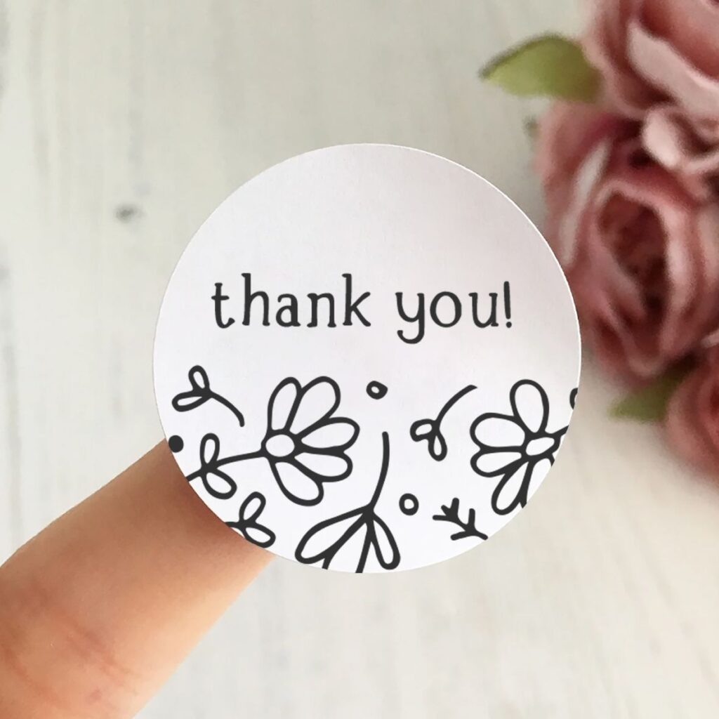 Hình ảnh nhãn dán thank you