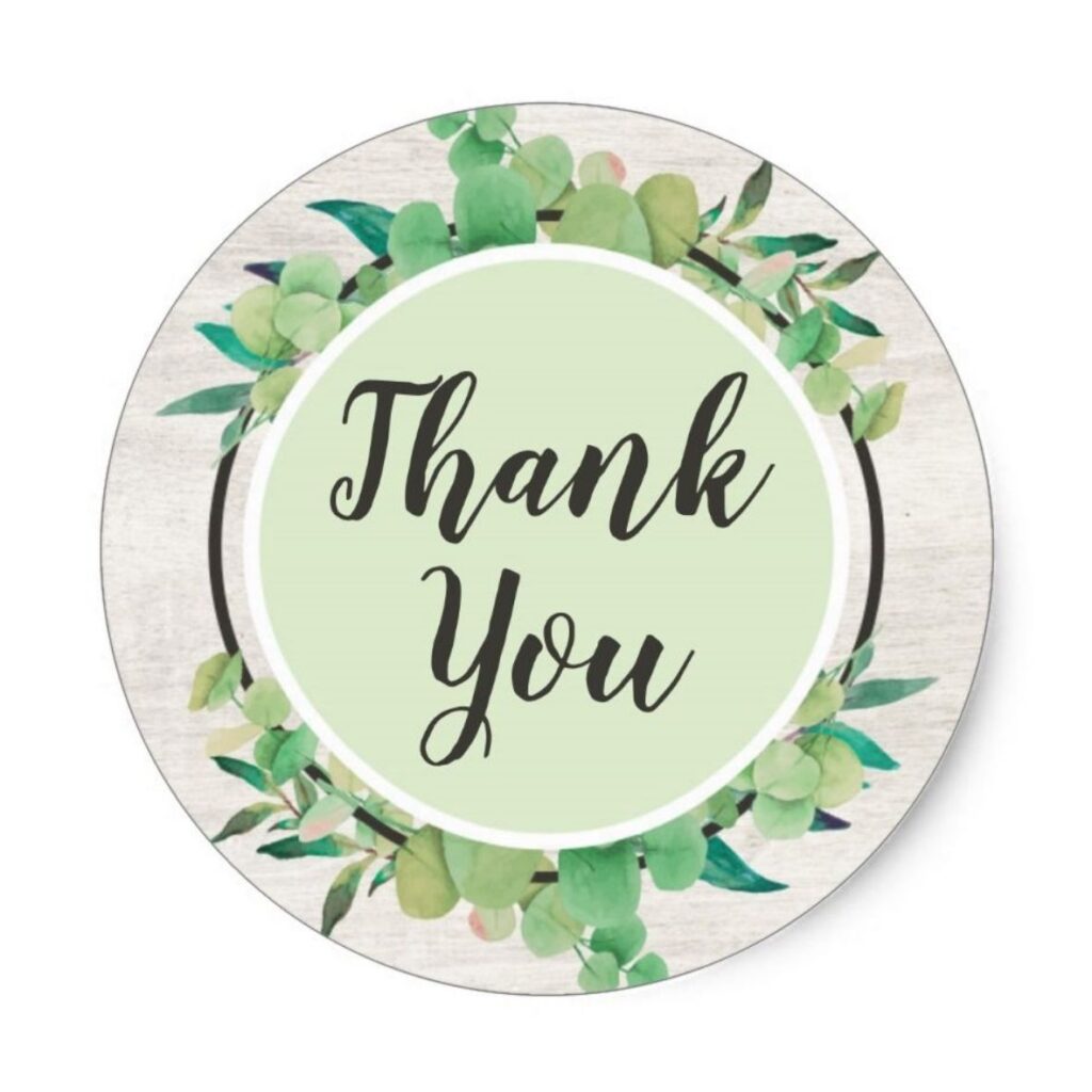 Hình ảnh nhãn dán thank you
