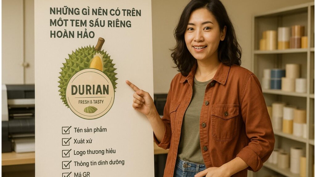 Những thông tin cần có trong một thiết kế tem nhãn - Hình minh họa