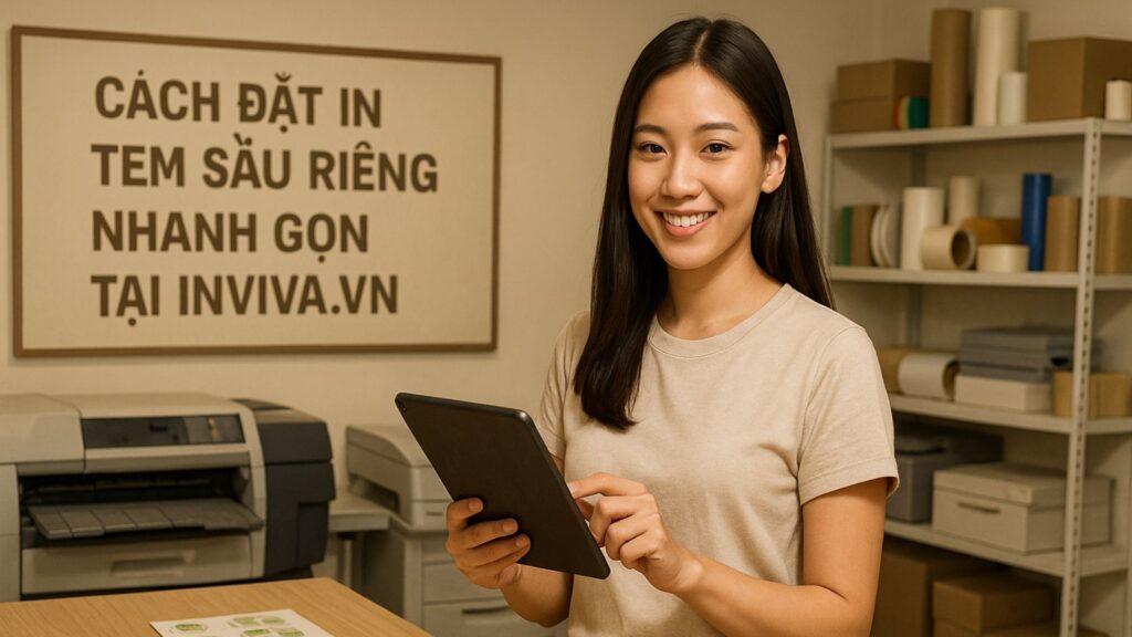 Đặt in tem sầu riêng chỉ với 3 bước đơn giản - Hình minh họa