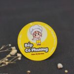 Mẫu tem đồ ăn vặt đẹp, thịnh hành