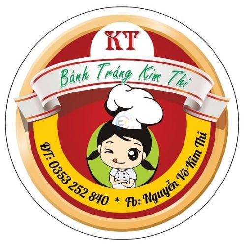 Mẫu tem dán bịch bánh tráng trộn để bạn tham khảo