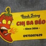 Ý tưởng thiết kế tem cho bánh tráng trộn độc đáo