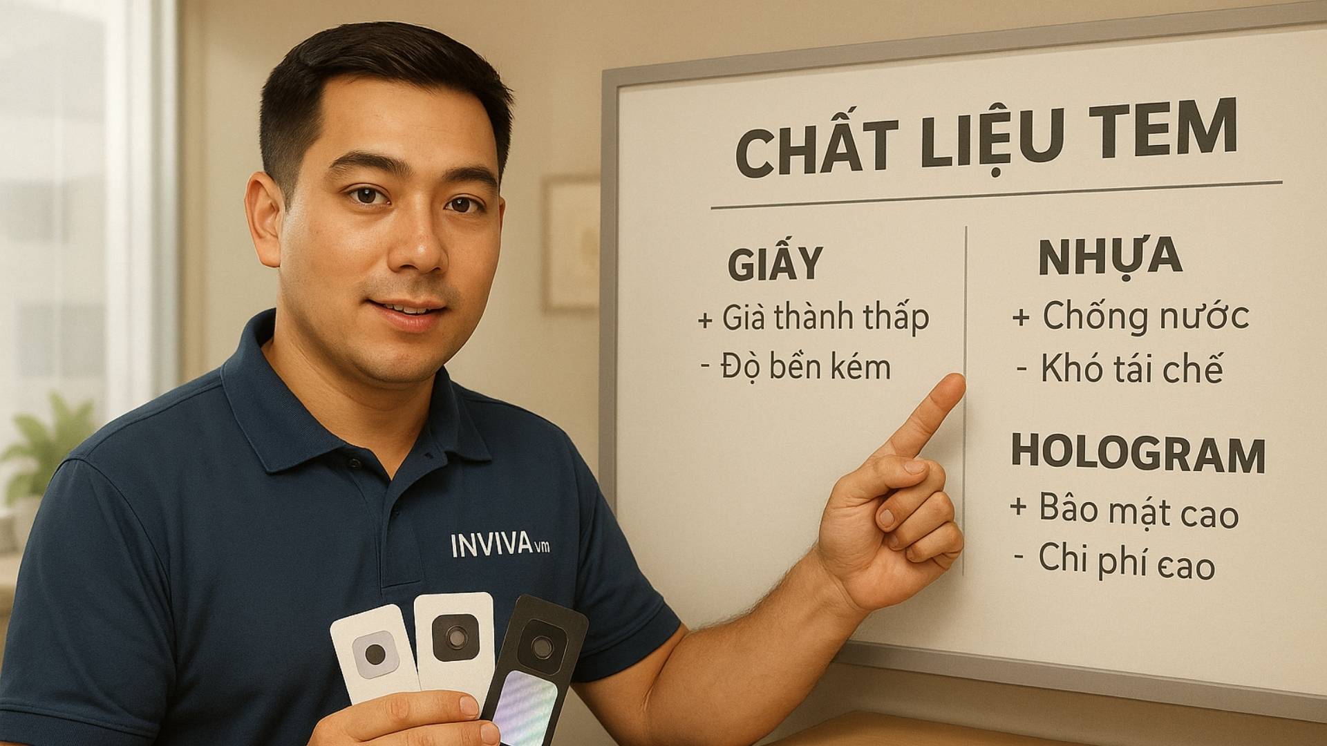3 loại chất liệu in tem dán bảo mật camera điện thoại phổ biến - Hình minh họa