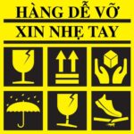 Tổng hợp mẫu tem dán "Fragile - Handle with care" đẹp mắt