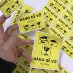 Bộ sưu tập mẫu tem nhãn cho hàng hóa dễ vỡ khi vận chuyển