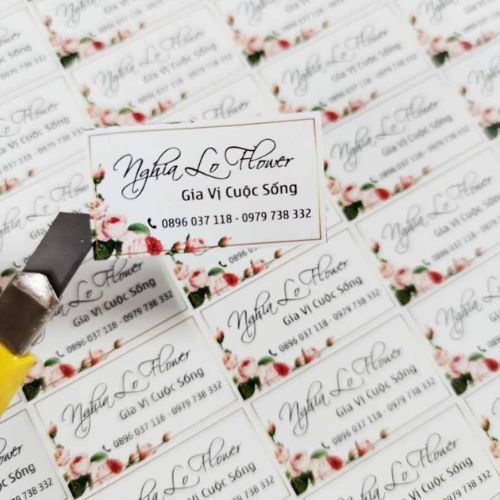 Tham khảo các mẫu tem nhãn dán hoa tươi