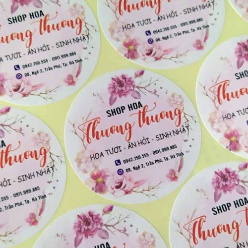 Các ý tưởng tem nhãn cho hoa tươi độc đáo