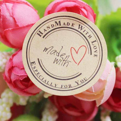Gợi ý các mẫu tem dán hoa tươi handmade phổ biến