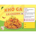 Mẫu tem decal khô gà được tin dùng bởi nhiều thương hiệu