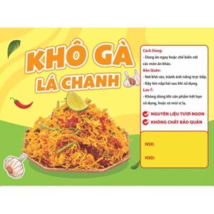 Mẫu tem decal khô gà được tin dùng bởi nhiều thương hiệu