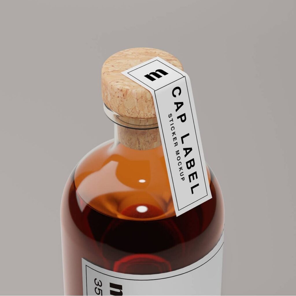 Hình ảnh tem dán nắp chai