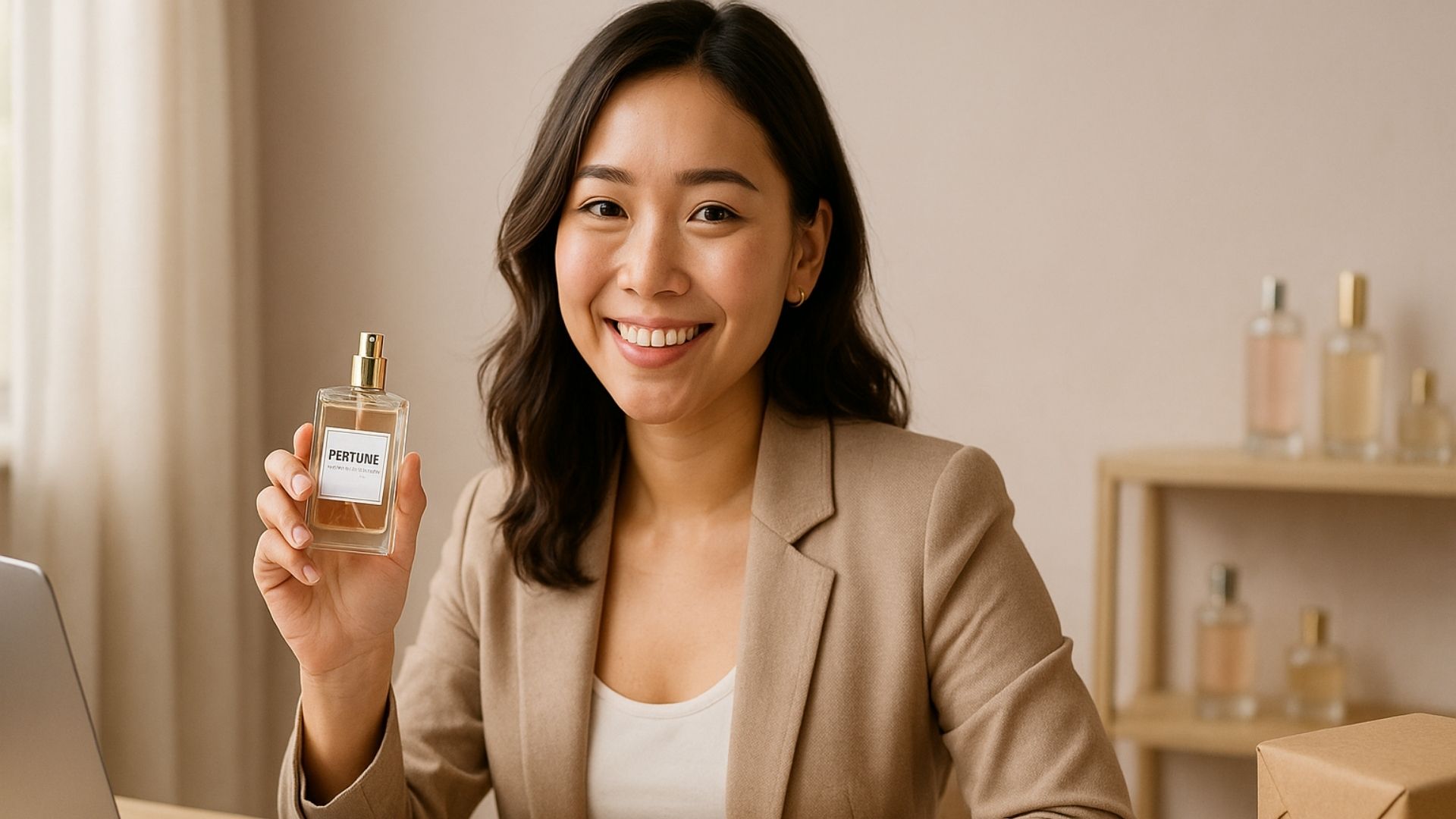 In tem nước hoa lên sản phẩm giúp khách hàng an tâm khi chọn mua - Hình minh họa