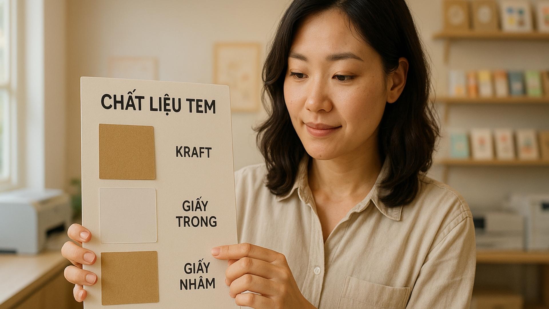 Cần chọn chất liệu phù hợp khi in tem quà tặng - Hình minh họa