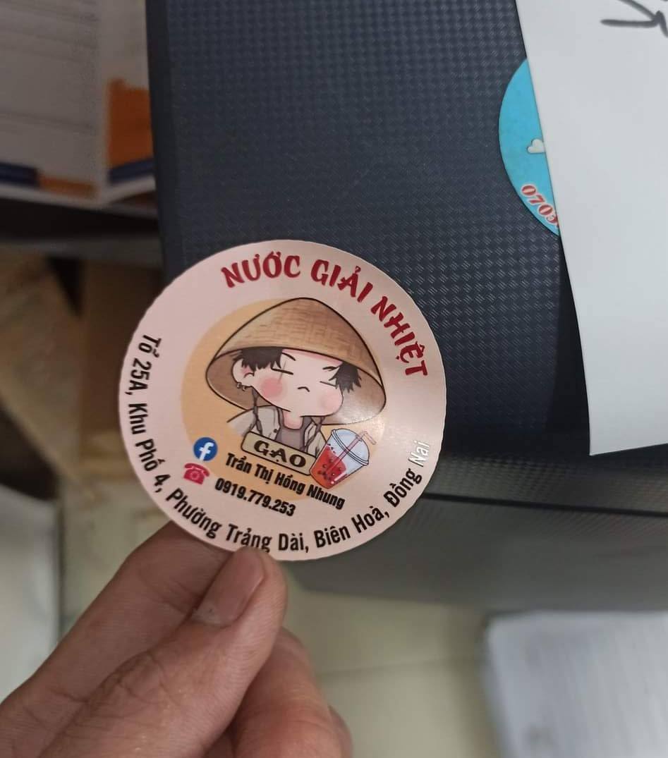 Tem, nhãn dán decal nhựa nước giải khát