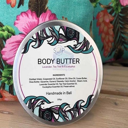 Mẫu tem dán kem body handmade phổ biến