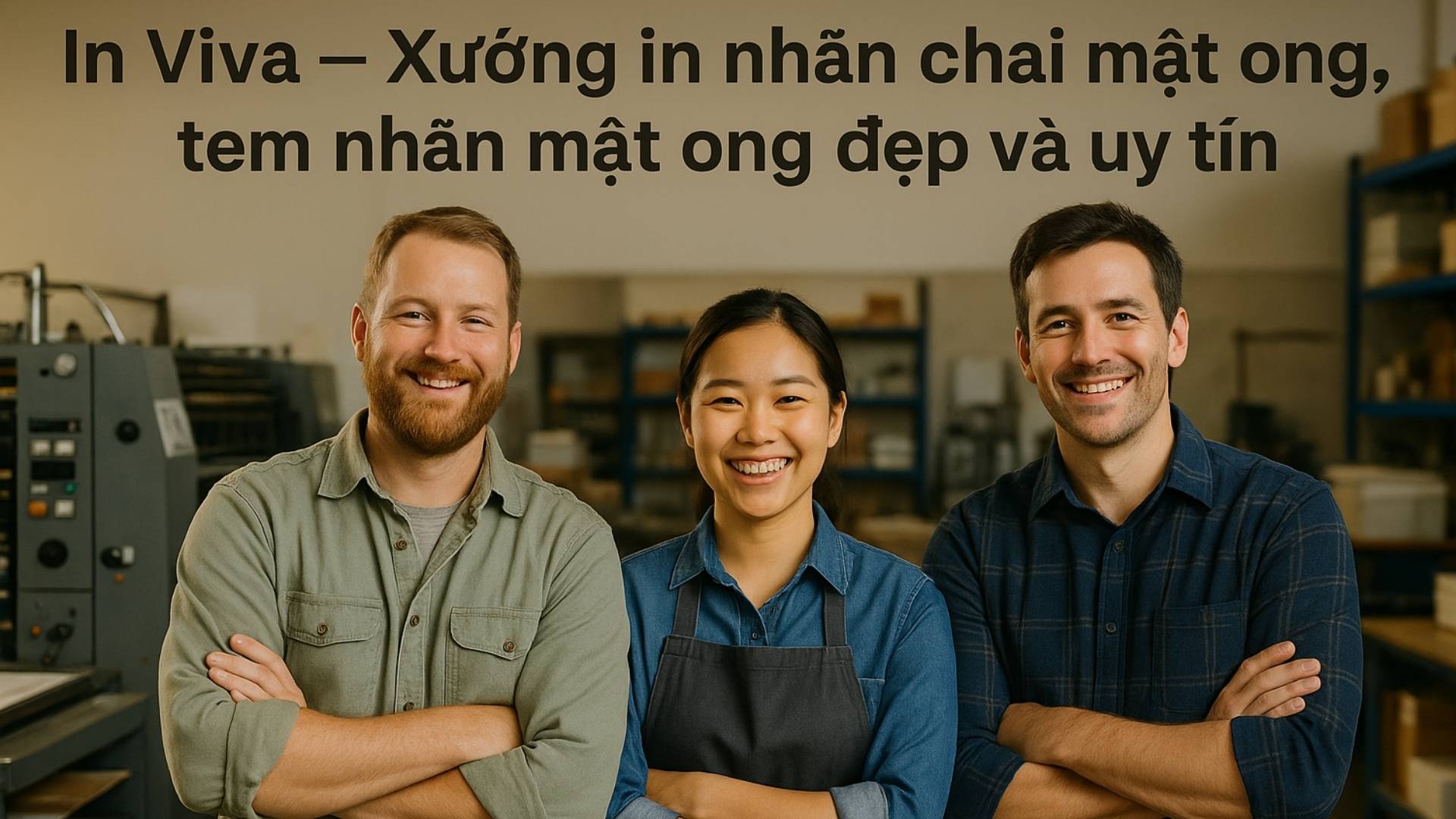 In Viva là xưởng in nhãn chai mật ong đẹp và uy tín - Hình minh họa