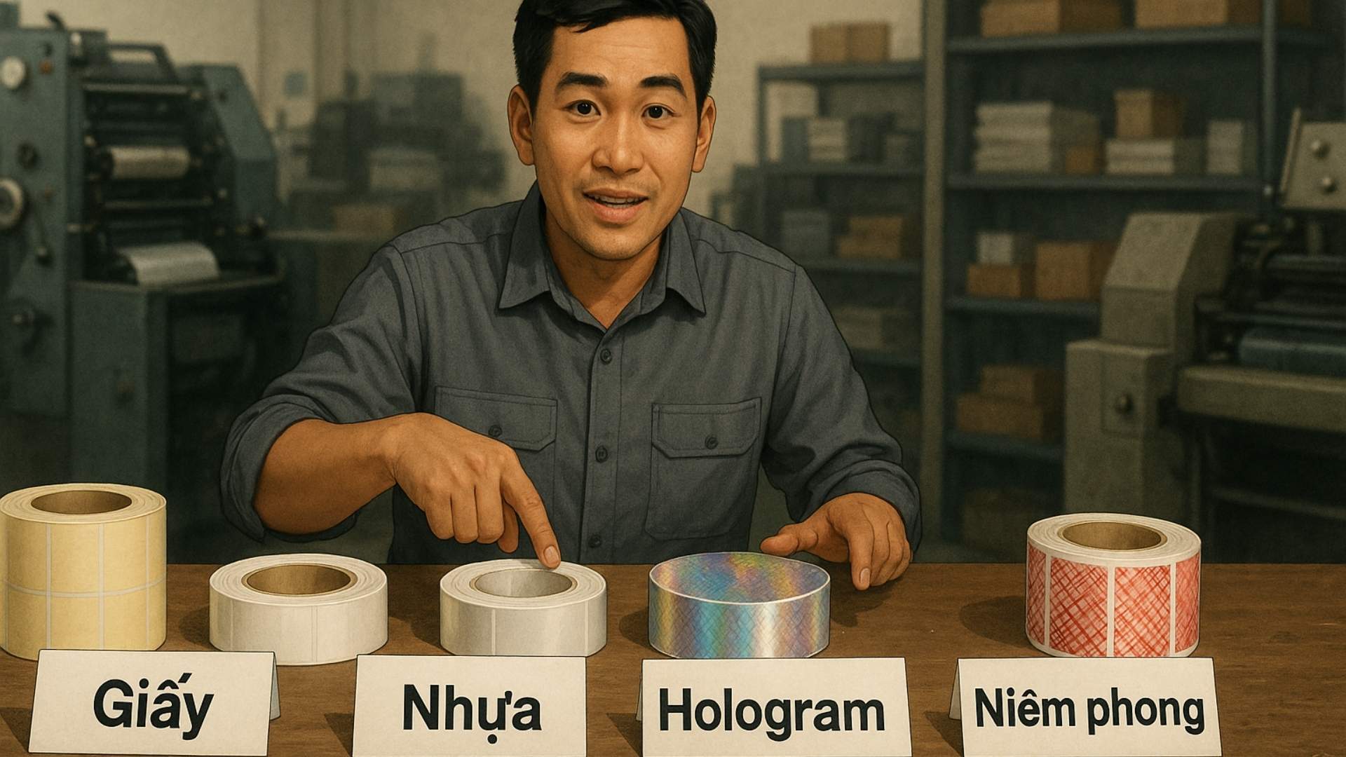 Hình ảnh chất liệu in tem mật ong