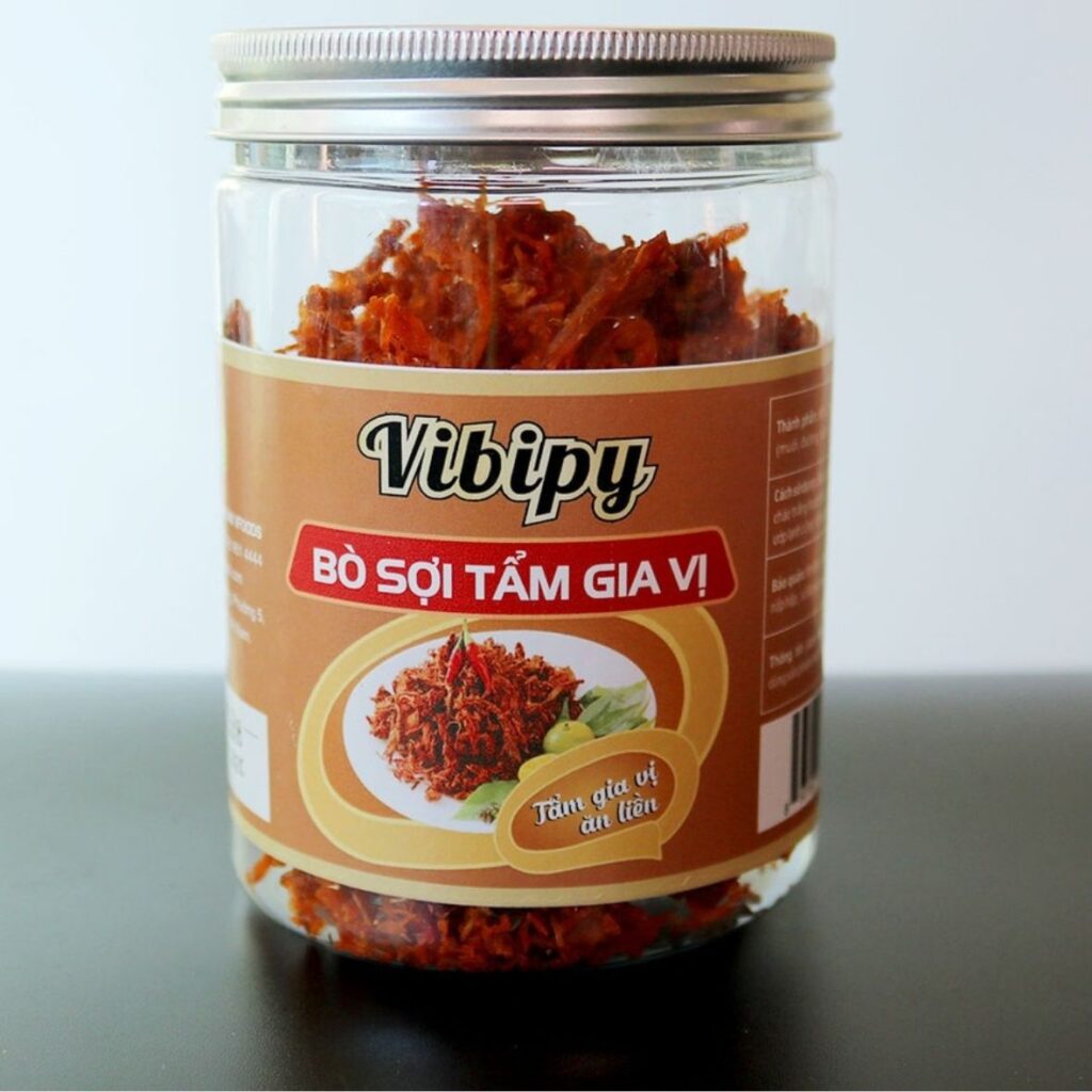 Hình ảnh tem nhãn bò khô