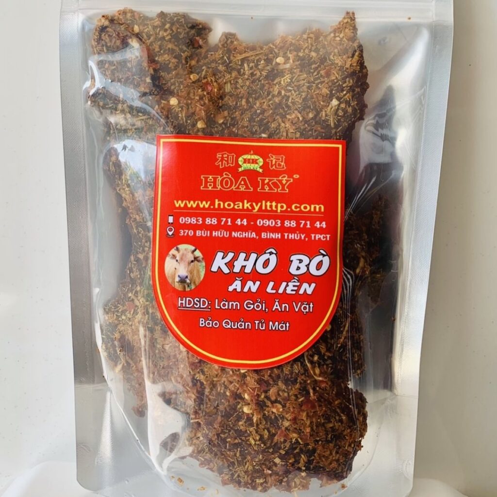 Hình ảnh tem nhãn bò khô