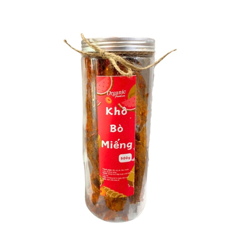 Hình ảnh tem nhãn bò khô