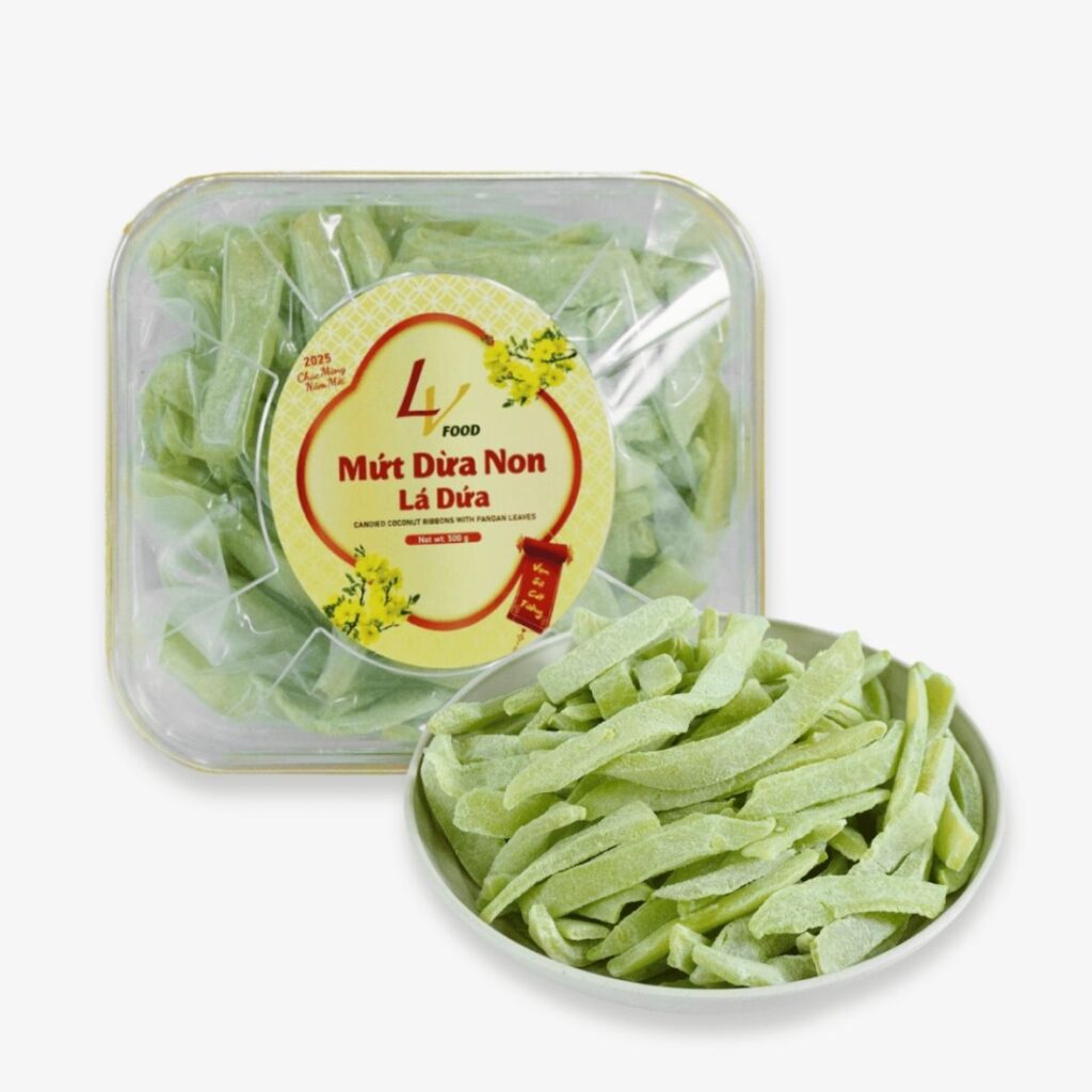 Hình ảnh tem nhãn mứt dừa