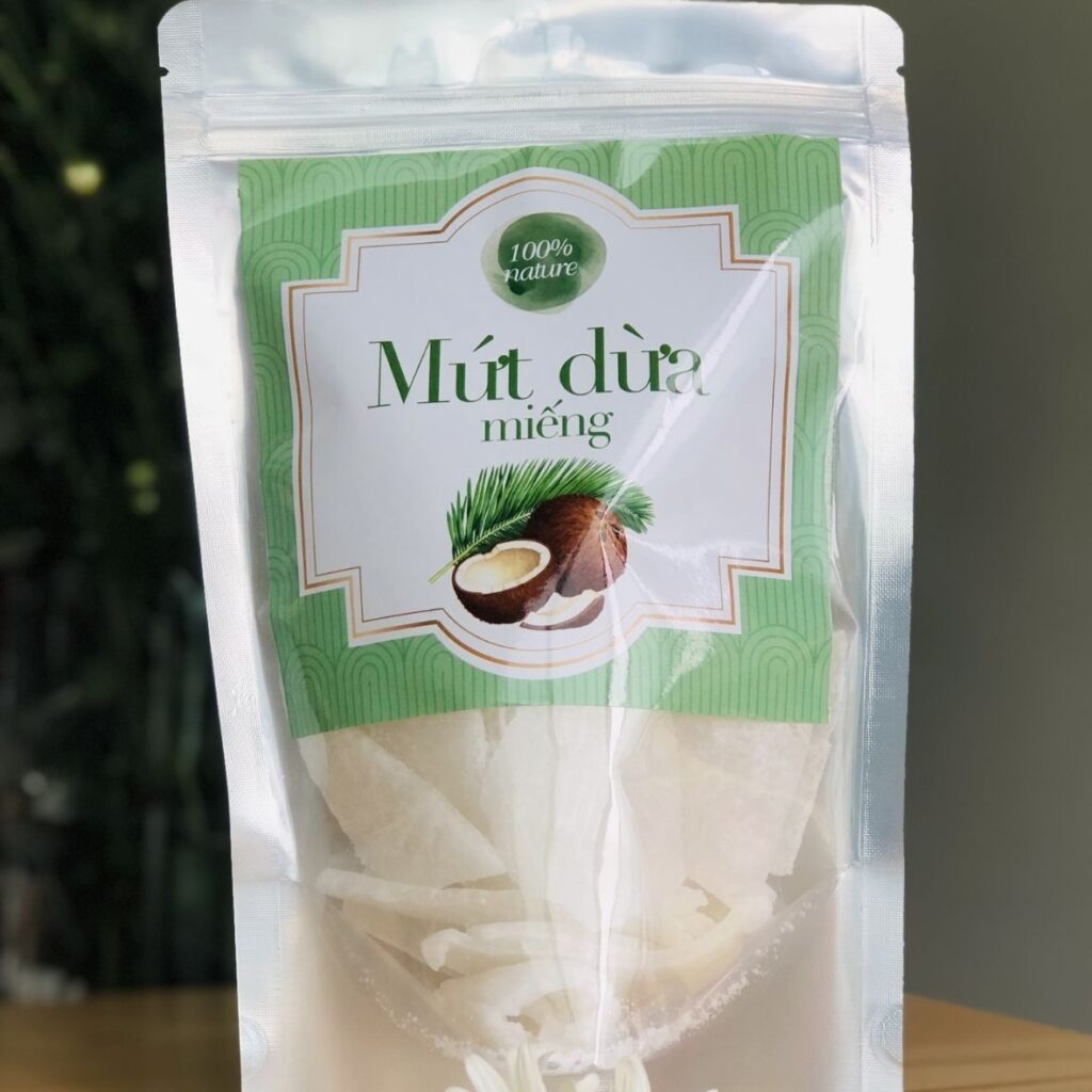 Hình ảnh tem nhãn mứt dừa