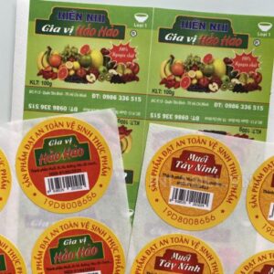 Mẫu tem dán nhãn thực phẩm tham khảo