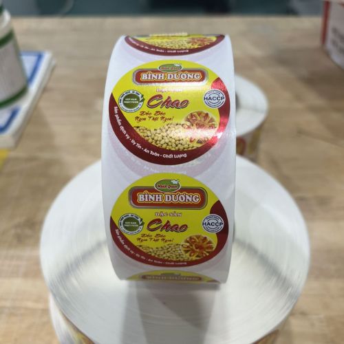 Mẫu nhãn in cho bao bì thực phẩm