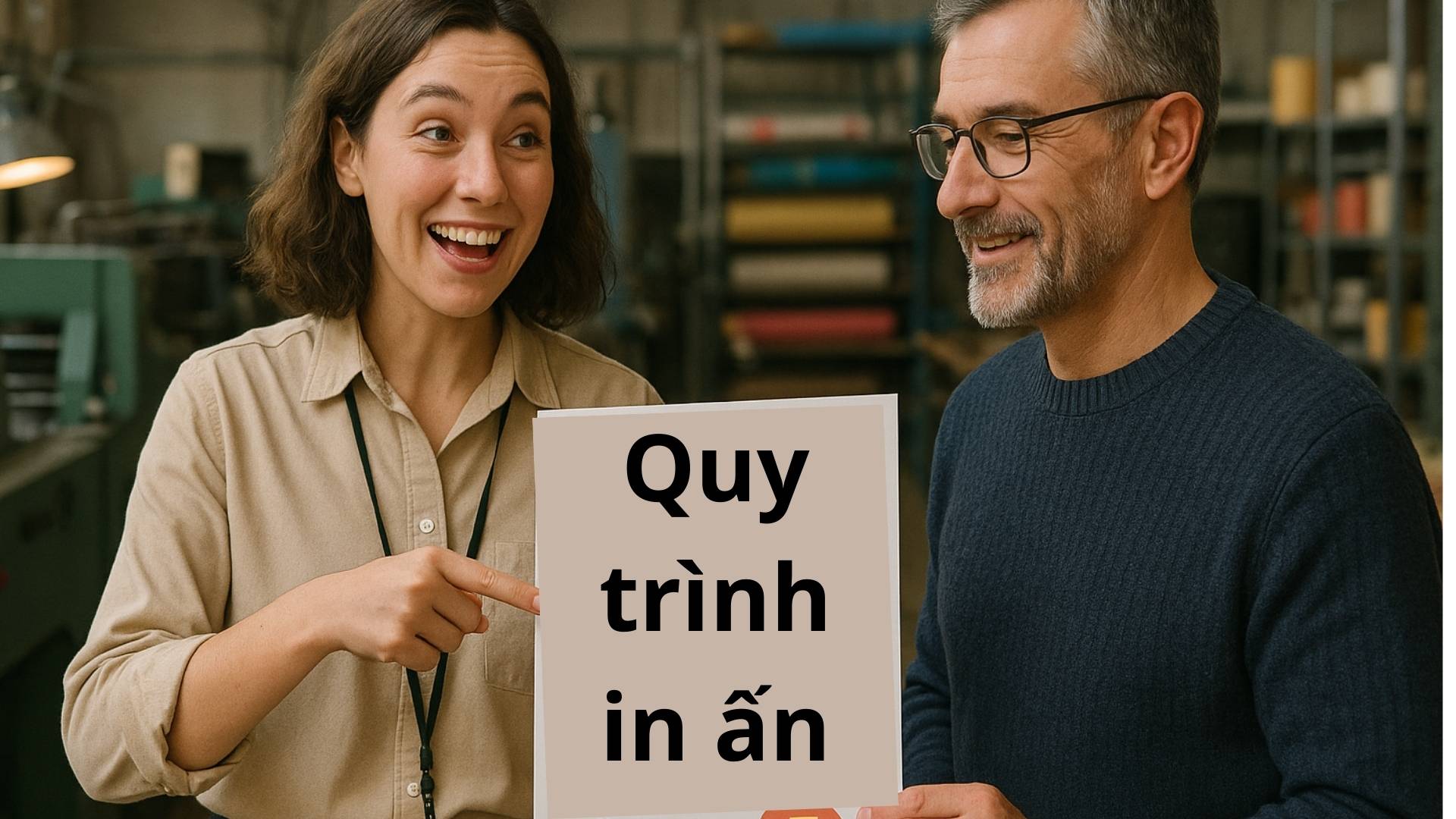 Quy trình in ấn nhãn tôm khô - Hình minh họa
