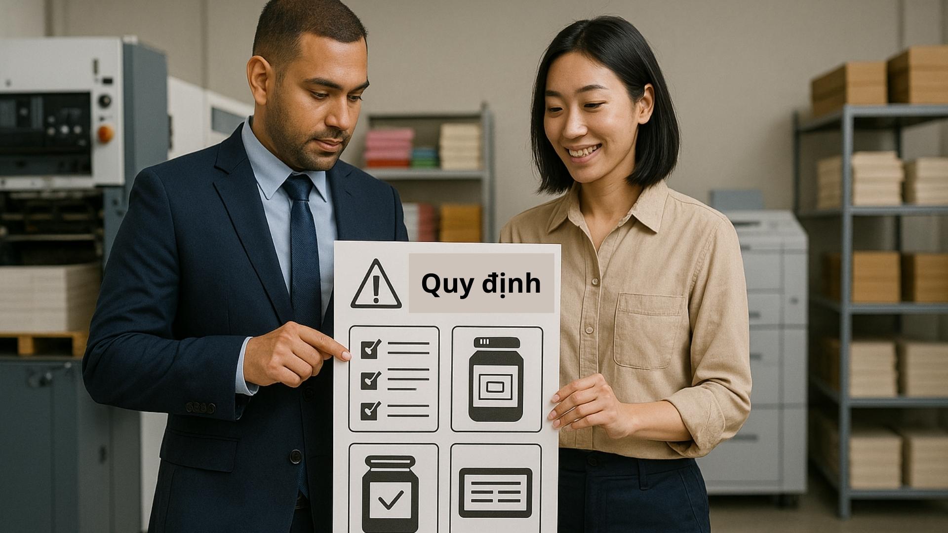 Những quy định cần nắm khi in ấn tem tôm khô - Hình minh họa