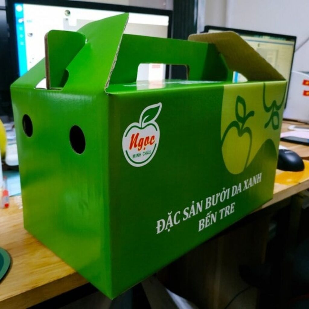 Hình ảnh thùng carton đựng bưởi