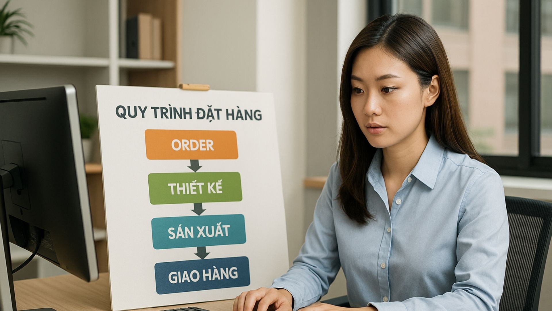 Quy trình đặt làm thùng đựng bưởi xuất khẩu tại In Viva - Hình minh họa