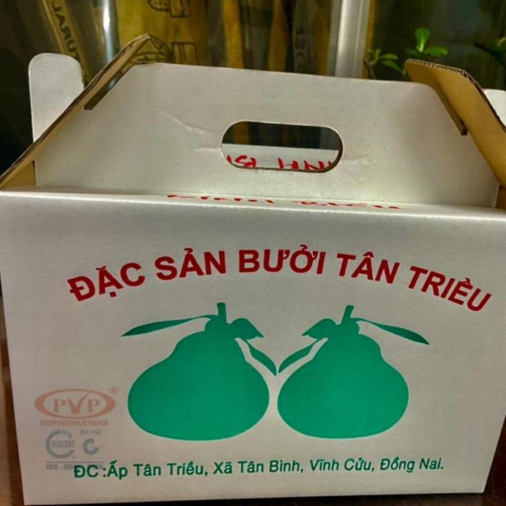 Hình ảnh thùng carton đựng bưởi