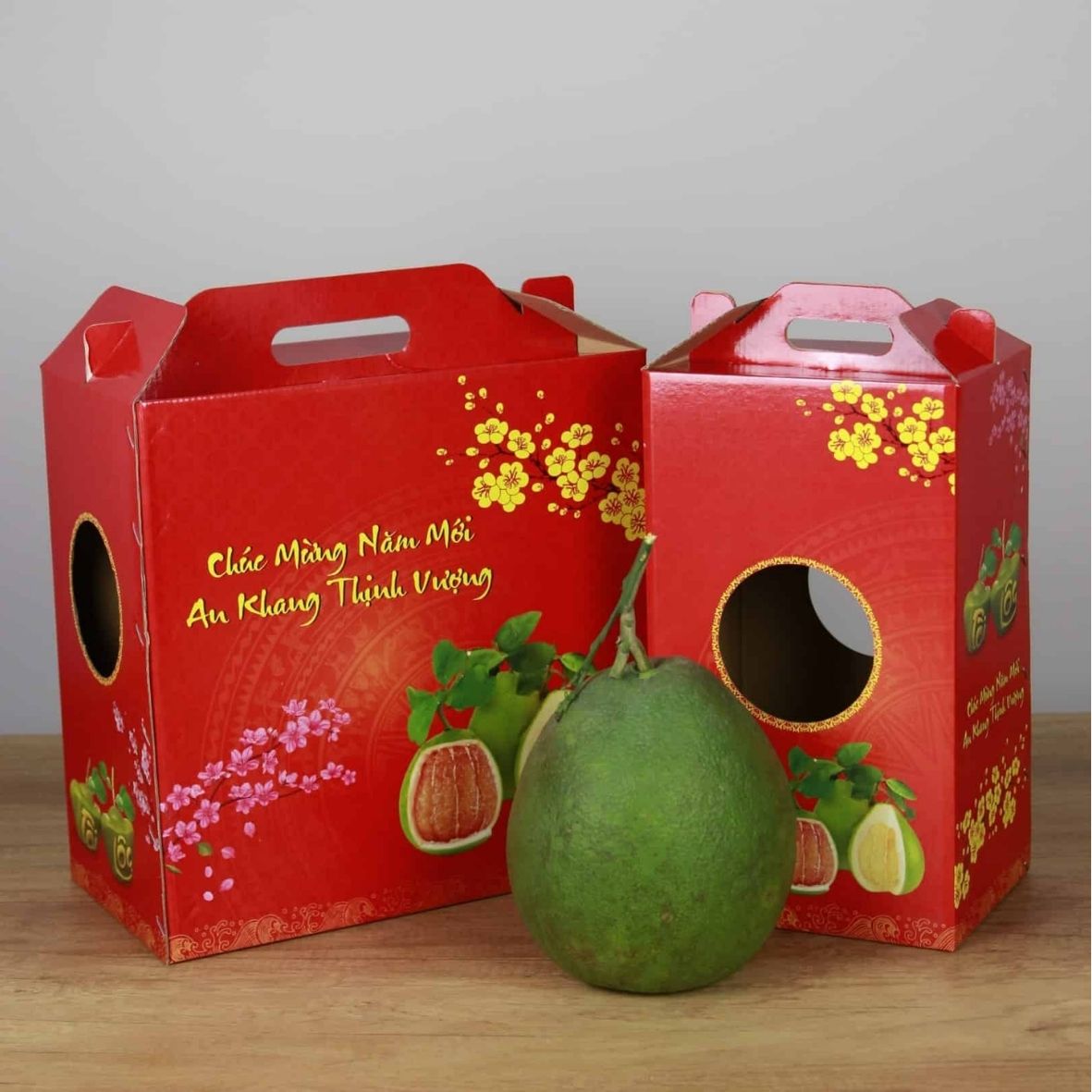 Hình ảnh thùng carton đựng bưởi