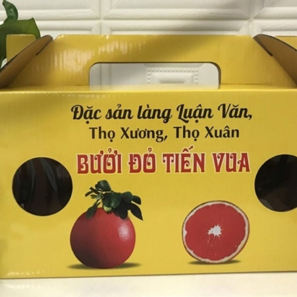 Hình ảnh thùng carton đựng bưởi