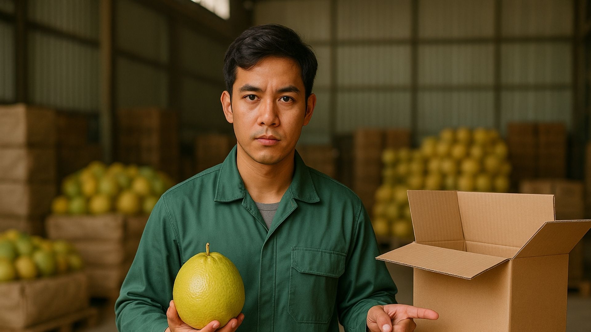 Kích thước thùng carton cần phù hợp với loại bưởi xuất khẩu - Hình minh họa