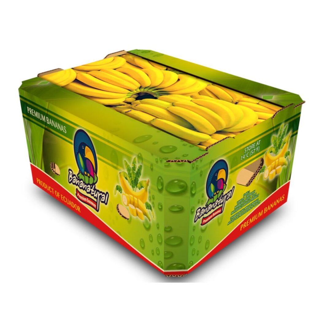 Hình ảnh thùng carton đựng chuối
